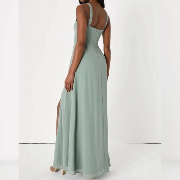 Lulus Sage Green Bridesmaid Dress - Picture 2 of 9